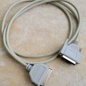 Parallel Printer Cable DB25 Male to Centronics 36-Pin Male, Gray, IEEE 1284